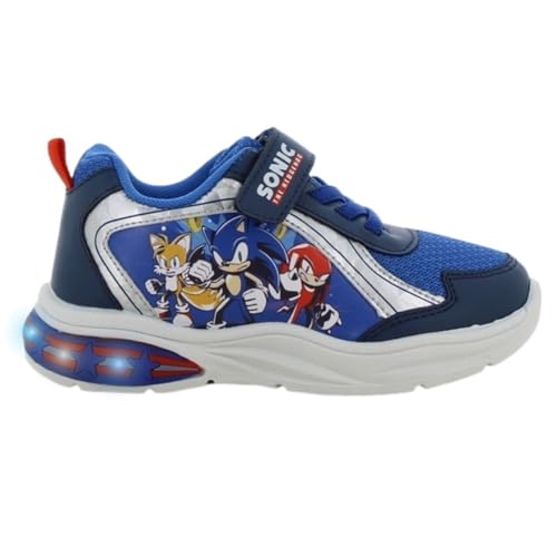 Leomil Sonic Zapatos Zapatos con Luces niños niño 27, Ideal para