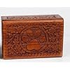 Wooden Pet Memorial Keepsake Cremation Urns for Ashes Pet Urn Wood Keepsake Box Urns for Cat Dogs Ashes | Cat Memorials (Paw)