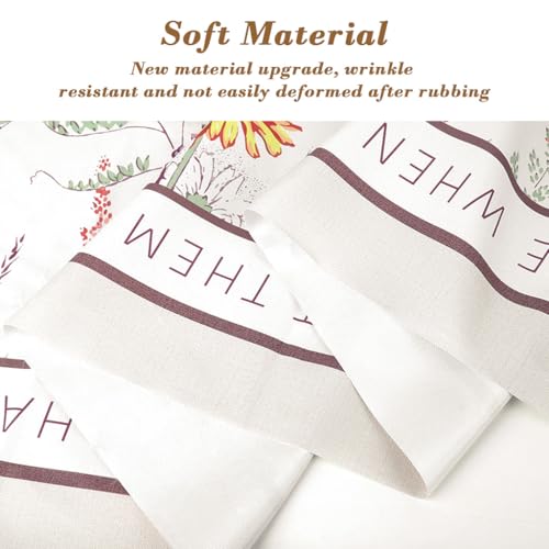 Image of HASTHIP PVC Tablecloth Modern Floral Decorative Dining Table Cover, Waterproof & Oil Proof, Anti-Slip Wipeable Plastic Table Protector for Kitchen & Home Decor, 140 x 220 cm