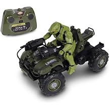 NKOK Halo Infinite Gungoose & Master Chief 2.4 GHz Radio Control - W/Turbo Boost, Gungoose Vehicle W/Master Chief 762, Working Lights, Battery Powered, Officially Licensed, Ages 6+