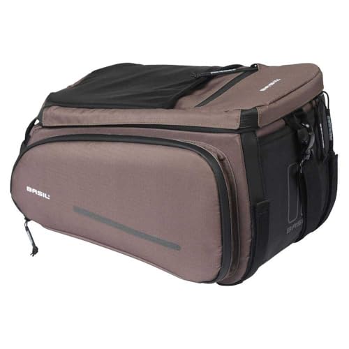 Basil Move Gepäckträgertasche – kompatibel mit MIK/Racktime – 10–26 Liter – Braun