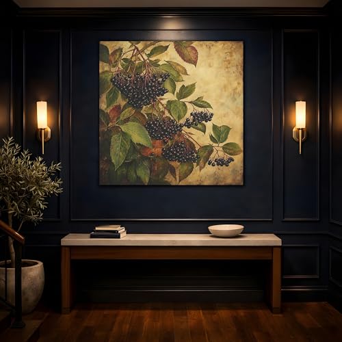Tableau de cuisine baies de sureau pour décorer votre salle à manger