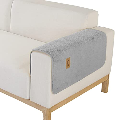 Vctops Sherpa Fleece Sofa Couch Covers Super Soft Warm Plush Sectional Couch Cover Luxury Fuzzy Furry Non Slip Sofa Slipcover Furniture Protector (Grey,28"X28") #TOP3