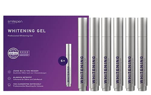 Gel sbiancante professionale per denti - Penna sbiancante 6 x 5 ml
