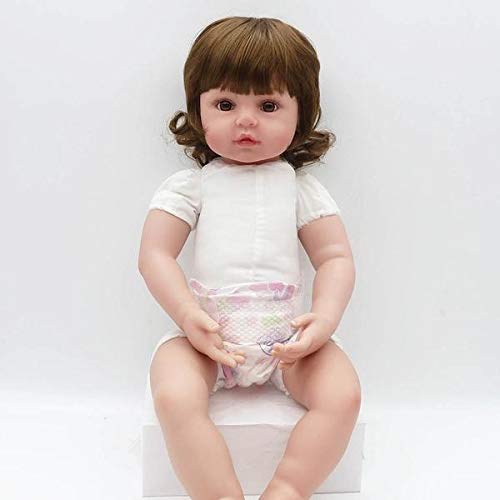 Boneca Bebe Jenifer Reborn - 48 cm - Corpo de Silicone e Tecido - Com Certidão de Nascimento, Chupet