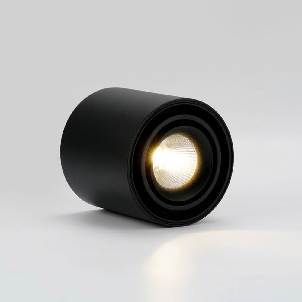 Reflektor Sufitowy Led, Cylindryczny, Sufitowy, Punktowy, Nowoczesny, Punktowy, Sufitowy, Punktowy, Oświetlenie Akcentowe, Aluminiowe Reflektory Do Salonu, Kuchni, Koryta（K4000K）