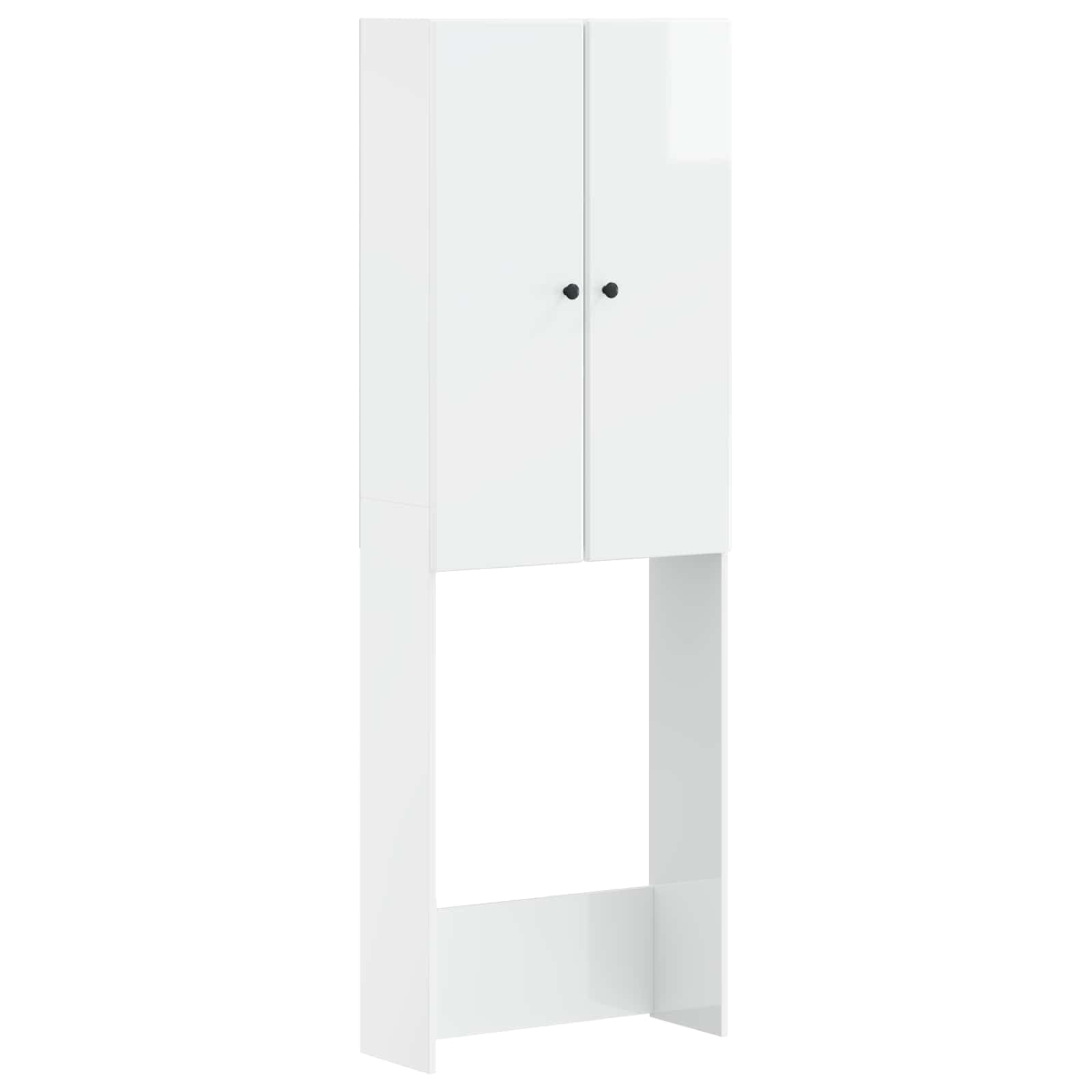 Armadietto WC Breda, bianco lucido, 66 x 25,5 x 190 cm