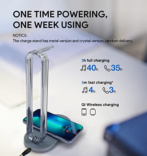 Yealink Bh72 Wireless Headset With Charge Stand, Teams/Zoom Certified, Bluetooth Headset With Microphone, Stereo, Retractable Hidden Microphone Arm For Telephone Computer #TOP5