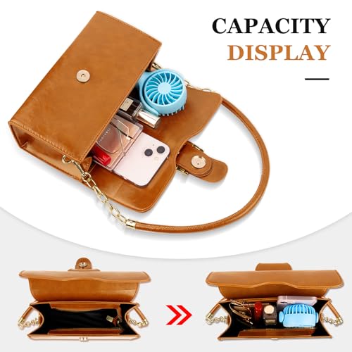 Image of Shoulder Bag for Women, Faux Leather Women's Shoulder Handbags, Fashionable Tote Purses for Women
