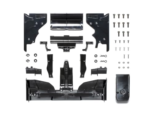 Spoiler Tamiya F104 2012 noir 300051525 aileron de rechange RC