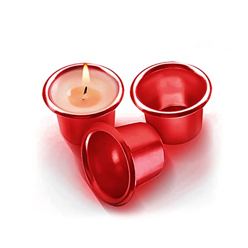 Porta Candela Metallo,Liwein 30Pcs Contenitori