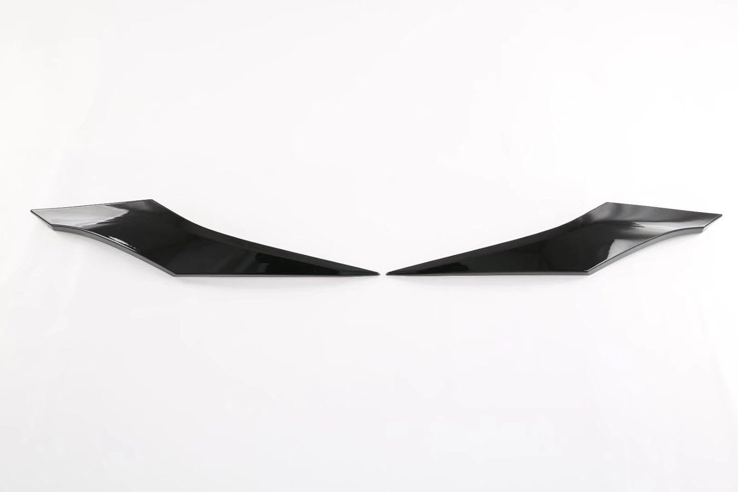 Car Accessories Fit for Toyota Sienna 2021-2023 ABS Exterior Front Upper Grill Hood Grilled Side Cover Trim 2PCS Set (Bright black)