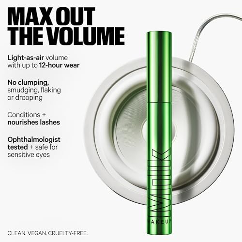 Image of Milk Makeup KUSH Big Hit Volumizing Mascara - 12HR Clean High-Volume Mascara for Lifting, Lengthening + Defining Lashes - Clump + Smudge-Free, Weightless + Safe for Sensitive Eyes - Black