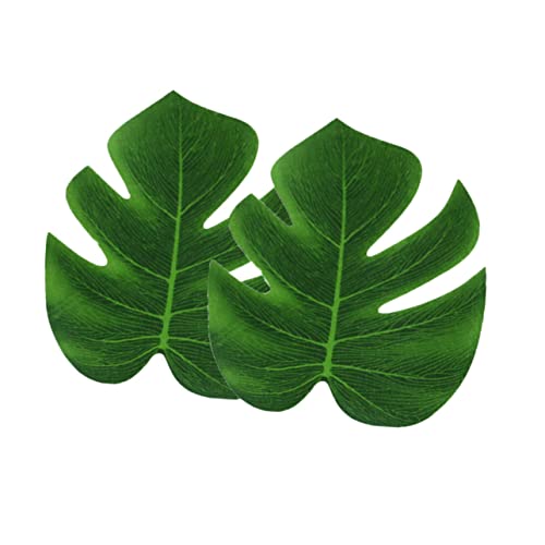 COLLBATH Hawaiian Luau Party Decoration 41pcs Colorful Table Skirt Monstera Plant Party Table Cover Random