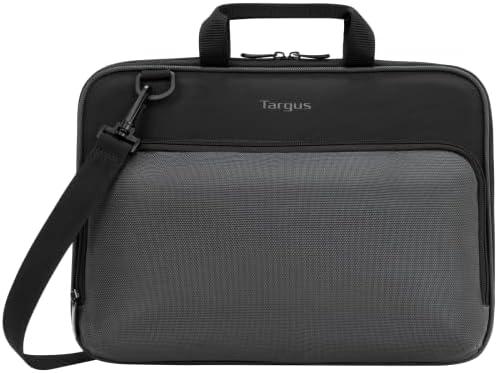 Targus Classic Clamshell Business Travel Laptop Bag, Lightweight Waterpoorf Work+school Bag, AntiTheft 17-18 Inch Commuters Rucksack, Women & Men Gadget, Black/Red (CN418EU)