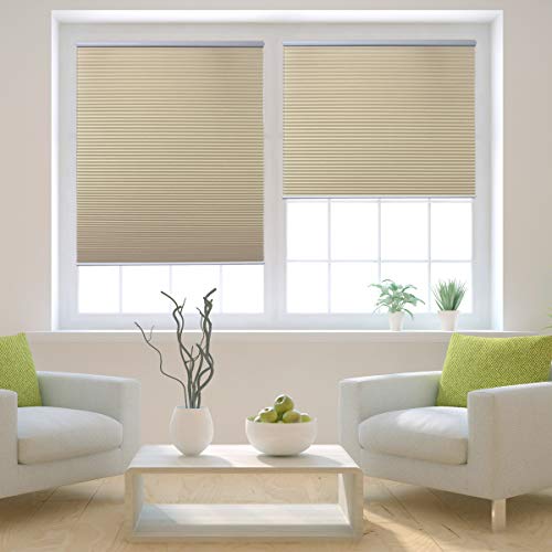image for Grandekor Blackout Cellular Shades Single Cell Cordless Room Darkening