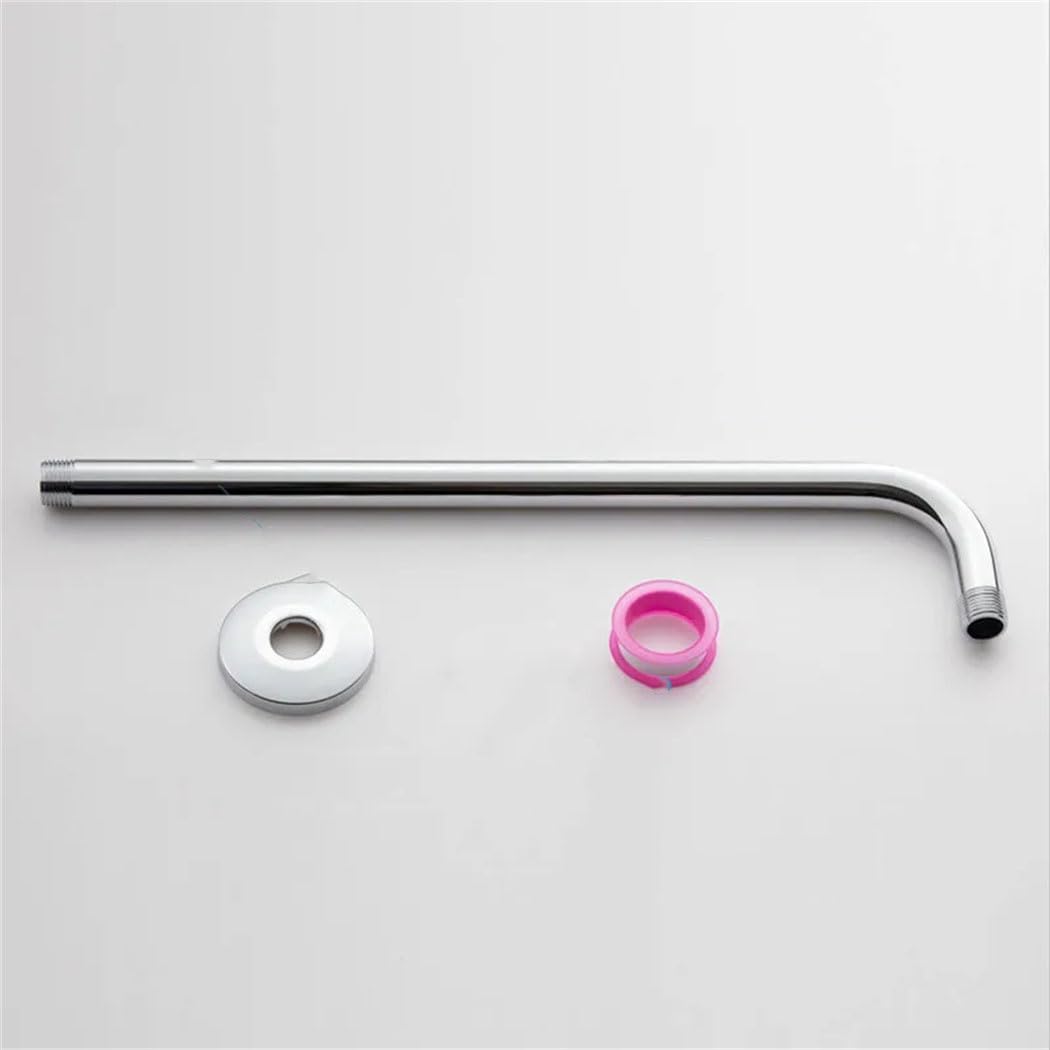 Generic 32/42/52CM Stainless Steel Shower Head Arm Chrome Wall Mounted Showerhead Extension Pipe Arms For Bathroom Accessories