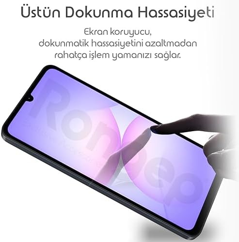 Rongep Samsung Galaxy A07 için Ekran Koruyucu 9H Sertlikte Anti-Static Temperli Cam A 07 Koruma Görüntü Kalitesini ve Dokunmatiği Etkilemeyen Çizilme ve Darbelere Karşı Samsung A07 Ekran Koruyucu - Görsel 3