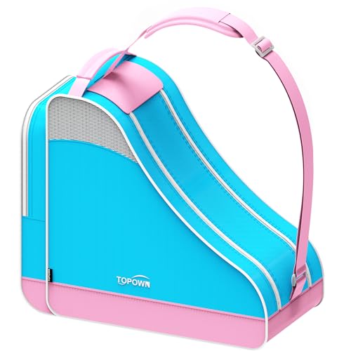 TOpowN Bolsa de patinação no gelo para homens, bolsa de skate em linha para mulheres, bolsa para ska