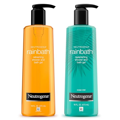 Neutrogena Rainbath Refreshing & Cleansing Shower & Bath Gel, Moisturizing Daily Body Wash & Shaving Gel for Soft Skin, Two Pack Including Ocean Mist & Original Scents, 16 fl. oz, 2 Pack -  Johnson & Johnson