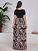 DEARCASE Women Long Dress Flower Red Medium Crewne... #1