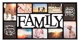 Kiera Grace Family 10 Openings Modern Picture Collage Frame, Black