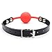 Soft Silicone Mouth Ball and Satin Blindfold Eye Mask