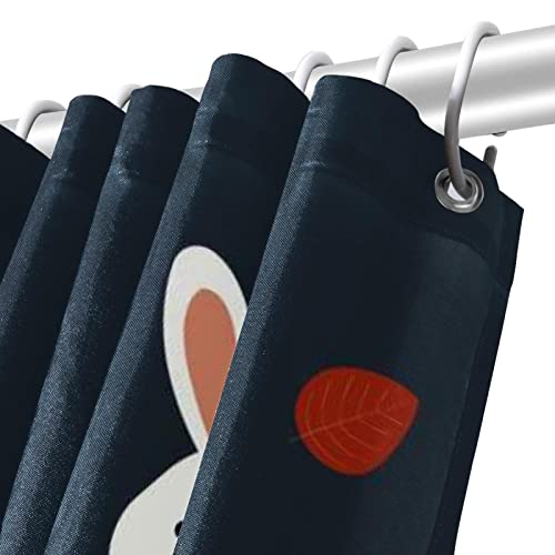 Rideau de douche durable animaux de la forêt avec œillets et crochets - 6