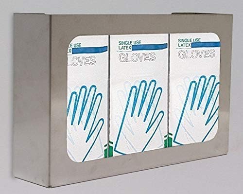 Terra Universal 4951-55-2-316 Cleanroom Glove Box Holder, Vertical or Horizontal, 3 Compartment