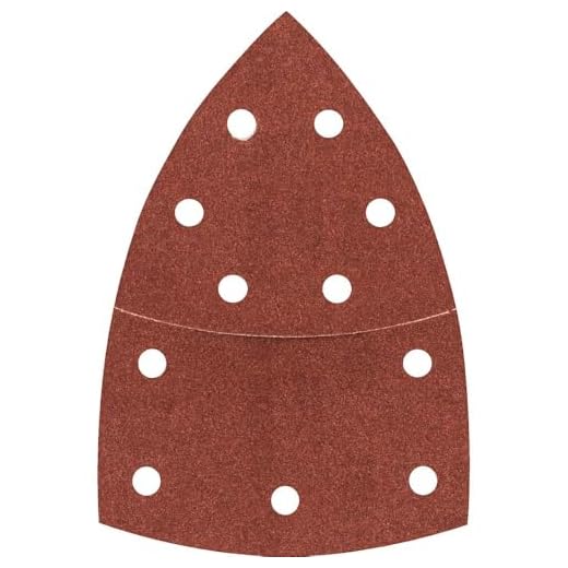 BOSCH ACCESORIOS Profesional 2 608 607 410 - Juego de 10 hojas lijadoras (102 x 62, 93 mm, Grano 180), Color Negro