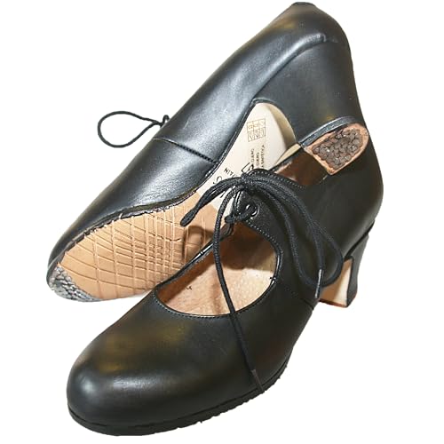 Flamenco Shoes Dance, Model Sevilla, Woman, Leather, with Nails3