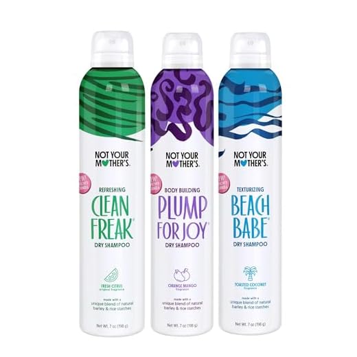 Not Your Mother's Dry Shampoo Assortment (3-Pack) - 7 oz - Clean Freak Dry Shampoo, Plump for Joy Dry Shampoo, Beach Babe Dry Shampoo - Instantly Absorbs Oil in Hair
