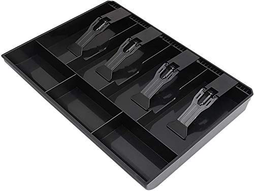 DEVZA ABS Plastic Cash Drawer, 3 Cash and 3 Coin Organizer for Supermarket, 6 Slot, 9.6 X 9.6 X 1.4 Inch,(Black) (B09JNVC643) Amazon Price History, Amazon Price Tracker