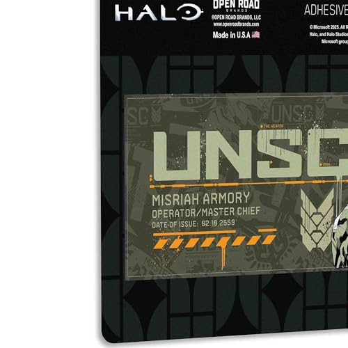 Image of Halo UNSC Adhesive Vinyl Decal - Iconic Halo Sticker for Laptop, Car or Water Bottle