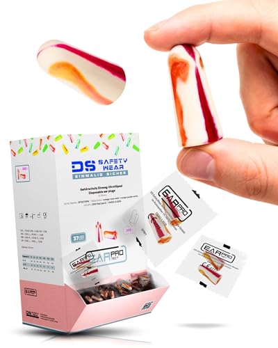 EAR PROTECT Gehörschutzstöpsel Spender mit 400 Ohrstöpsel (200 Paar) - Lärmschutz Ohrstöpsel 37dB Ohrenstöpsel Baustelle - Professioneller Ohrstöpselspender für Betriebe