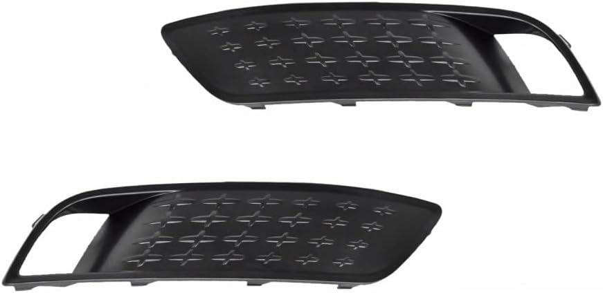 For Hyundai Venue 2020 2021 2022 Bumper Cover Grille Driver and Passenger Side | Pair | Front | Outer | Black | Replacement For HY1038163, HY1039163 | 191275746271, 86595K2000, 86596K2000