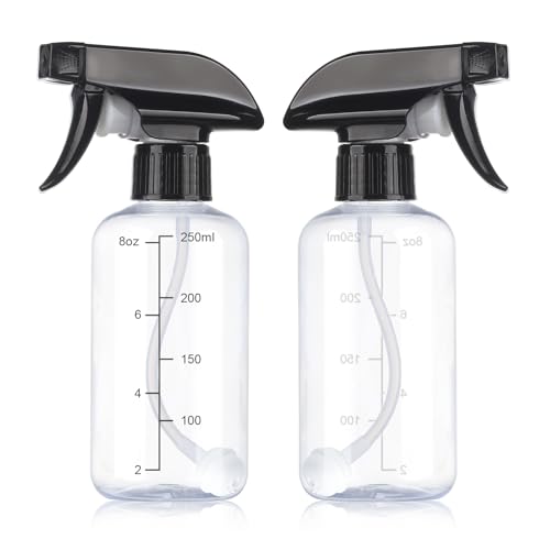 Gungtien Spray Bottles 2 Pack 10oz 360° Any-Angle Spraying for Cleaning