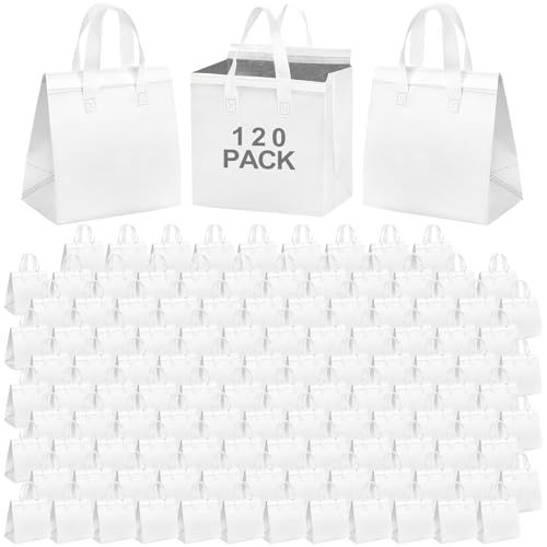 SAMORADREA 120 Pcs Insulated Take Out Bags Bulk in...