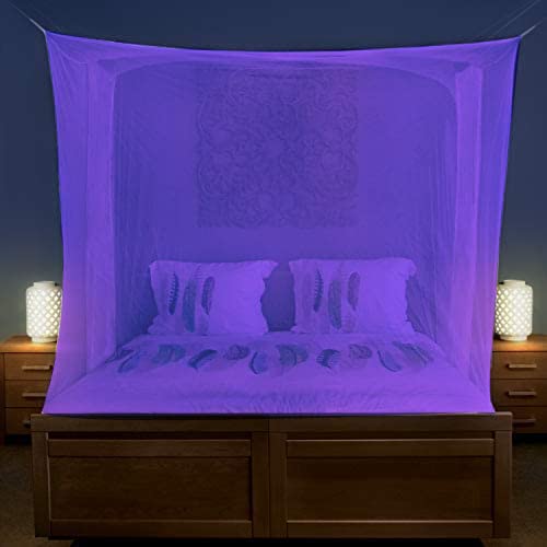 IBLAY Mosquito Net Machhardani - Polycotton Mosquito Net for Bed King Size Double Bed - Durable Rectangular Mosquito Nets - 256 Mesh Bed Net for Insects & Bugs Protection 3 Blue 3x6.5 ft (B0BPC6HV42) Amazon Price History, Amazon Price Tracker