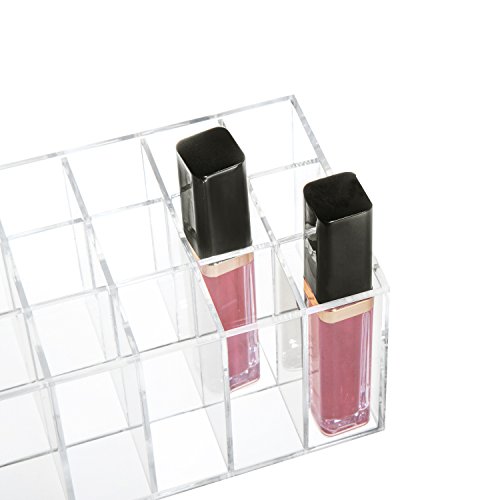 Hblife Lip Gloss Holder Organizer, 24 Spaces Clear Acrylic Makeup Lipgloss Display Case #TOP3