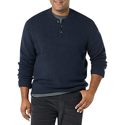 Amazon Essentials Men's Long-Sleeve Henley Jumper Cover