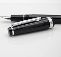 Vista 8 de JINHAO 82 - Pluma estilográfica con clip plateado (punta F 0.020 in, negro)