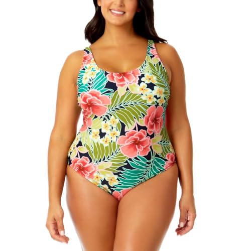 Hurley Women's UPF 50+ Sun Protection Floral One Piece Swimsuit4