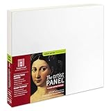 Ampersand Art Supply Wood Gesso Art Painting Panel: Canvas Texture, 1-1/2' Cradled Profile, 11'x14'