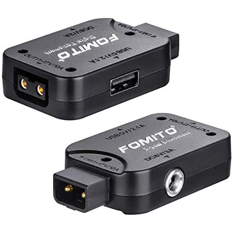 Fomito D-tap P-tap Extender Plug Converter to Dtap, DC, USB for Anton/Sony V-Lock V-Mount Battery Cover