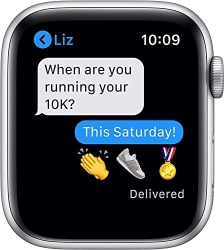 Image of Apple Watch Series 6 (GPS + Cellular, 40mm) - Silver Aluminum Case with White Sport Band (Renewed Premium)