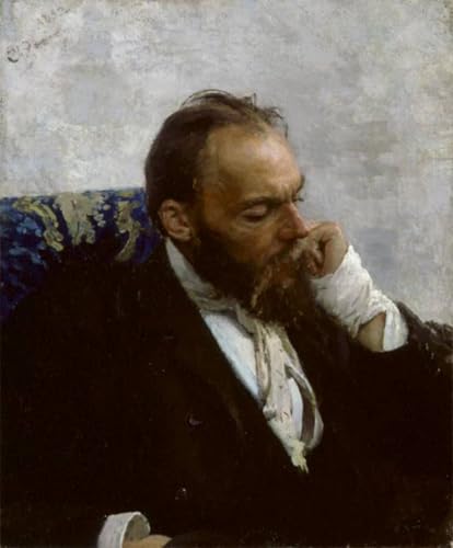 Tableaux Toile Il'ya Repin Poster Portrait du Professeur Essor Ivanov 60x90cm