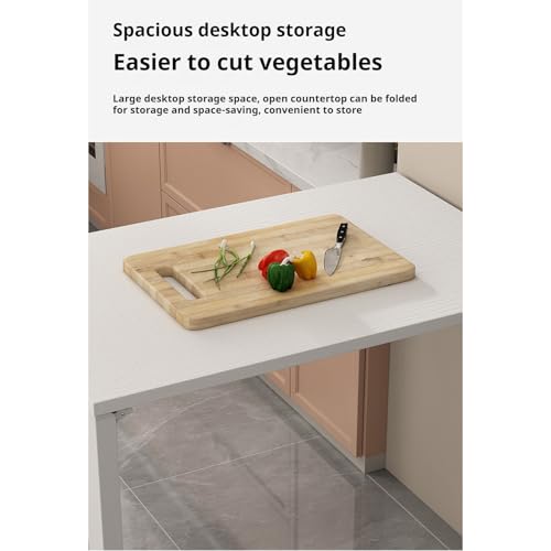 Table pliante portable en bois 60 cm pour petit espace et buanderie - 4
