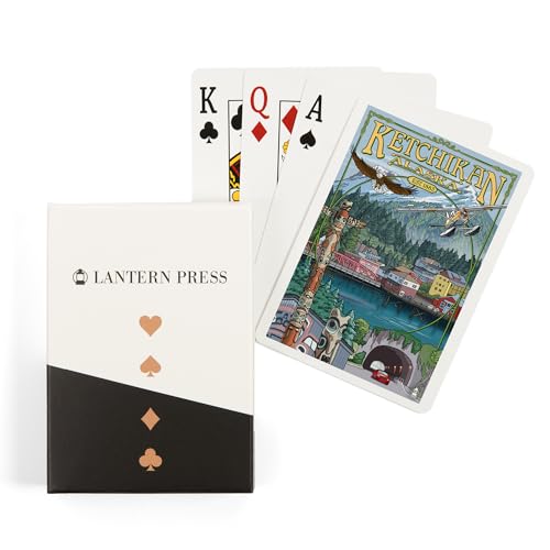 Naipes Ketchikan Alaska montaje, 52 cartas póker para adultos