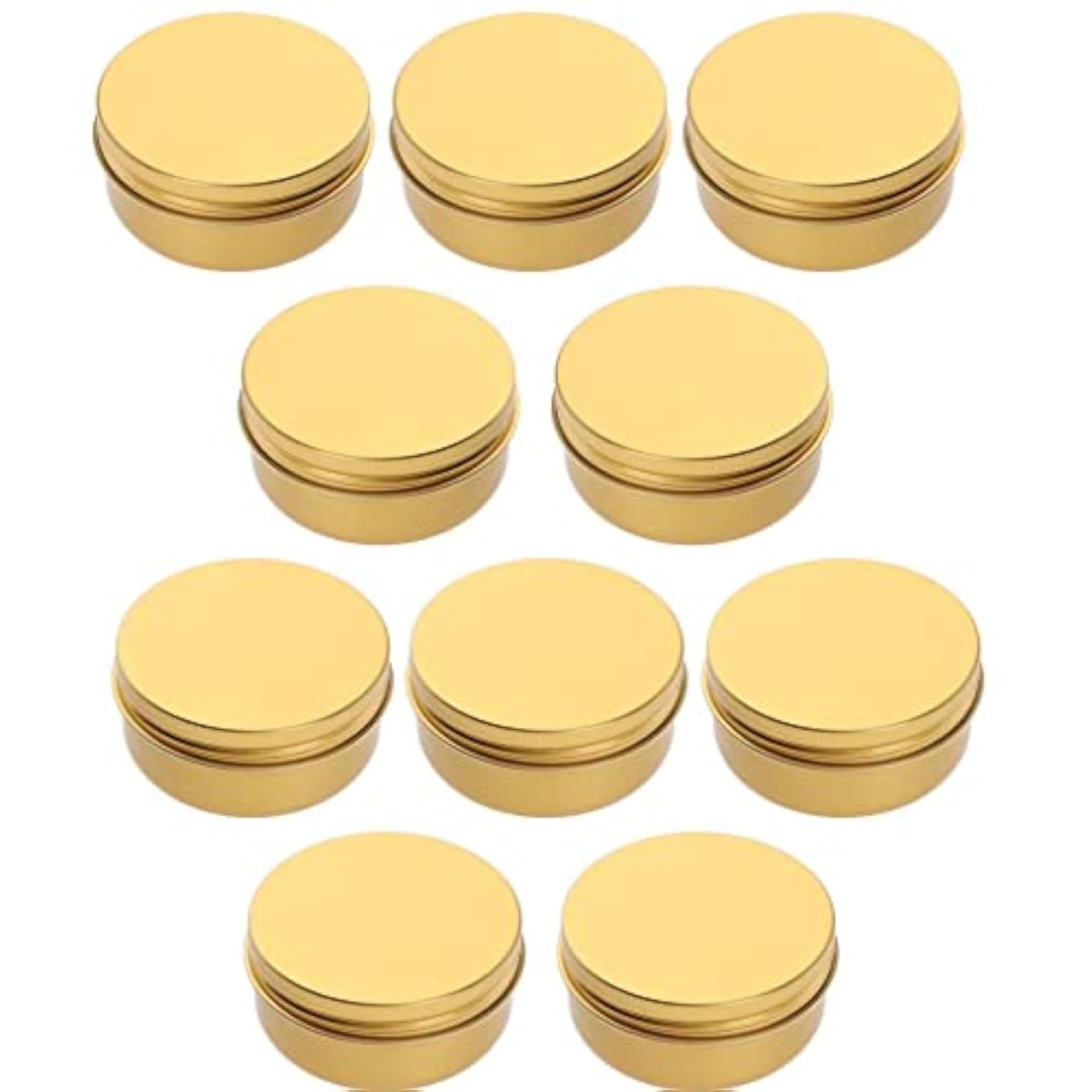 10pcs Empty Aluminium Pot Jars for Lip Balm Storage